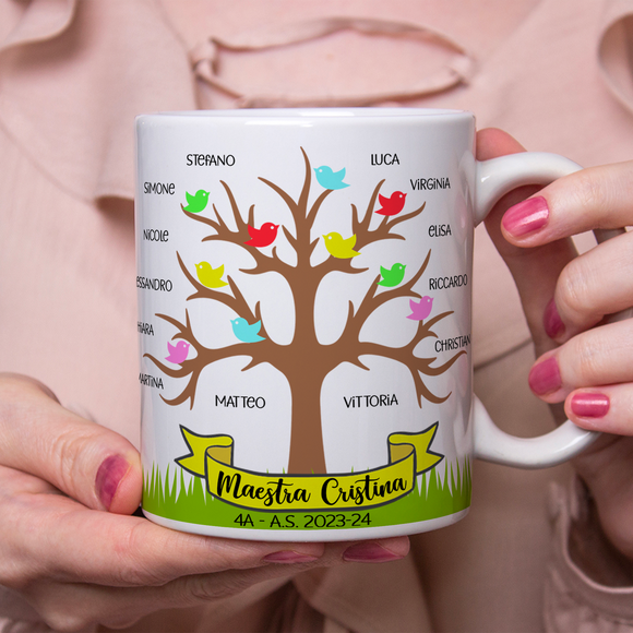 Tazza Albero con nomi dei bambini