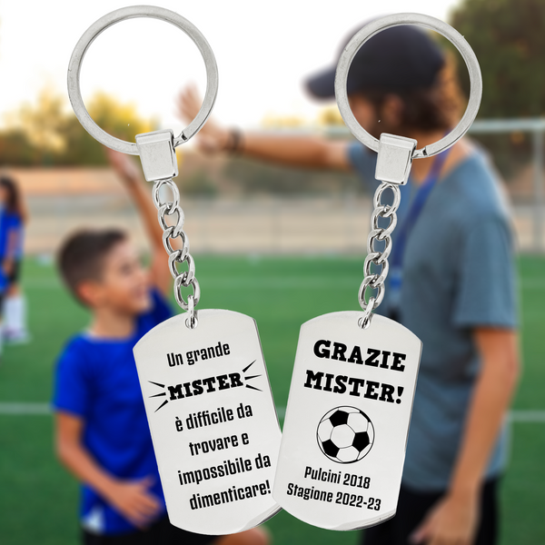 Portachiavi Tag Grande Mister allenatore calcio – EMISFERO Shop